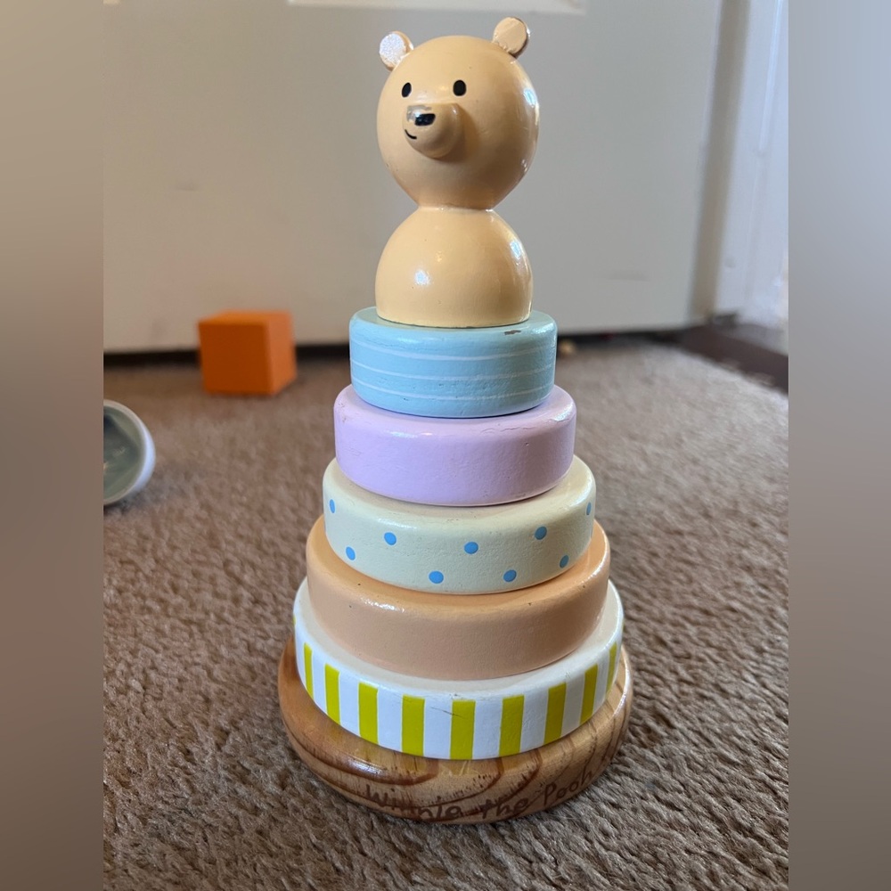Wooden Stacking Toy with Pastel Colors